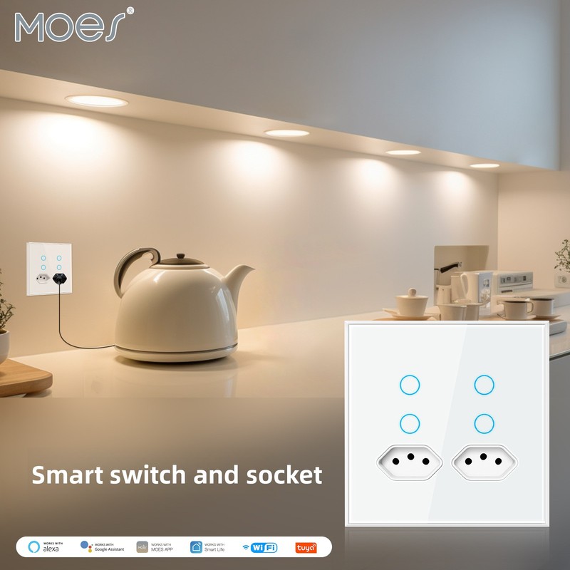 Timer Dual Outlet - Tuya WiFi Smart Plug 4 Outlet