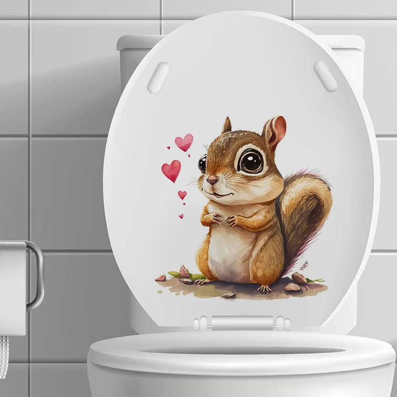 Cute Squirrel Wall Stickers Be - Pvc Panel Background 评论和价格