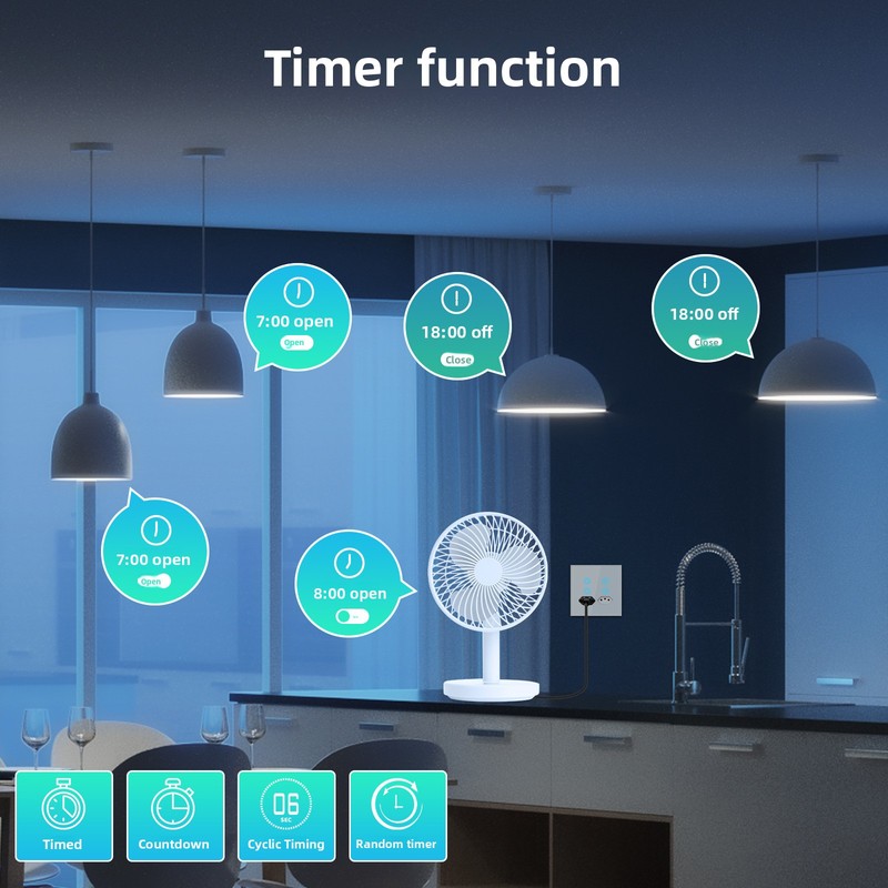Tuya WiFi Smart Plug 4 Outlet  - Timer Dual Outlet 评论和价格